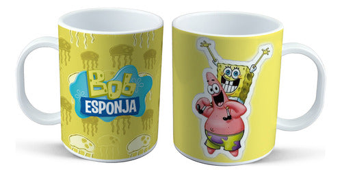 Sublifreaks Taza De Plástico - Bob Esponja Bob Y Patricio 0