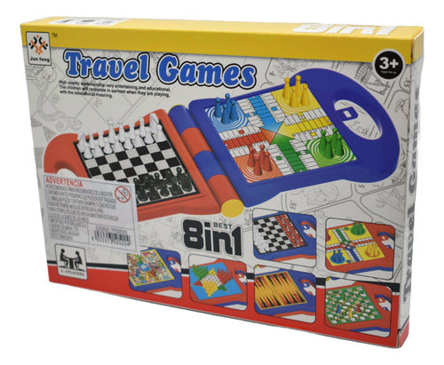 Set De Juegos De Mesa 8 En 1 Para Viaje 1