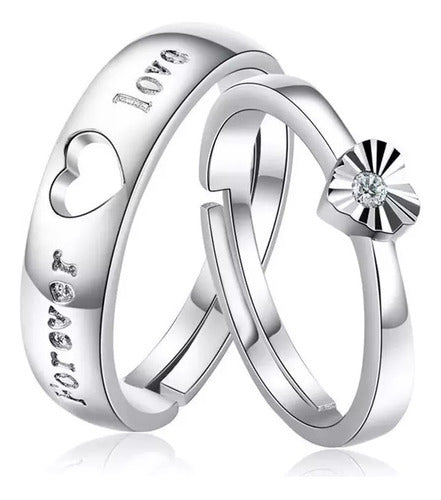 Burdah Couple Heart Forever Alliance Ring 0