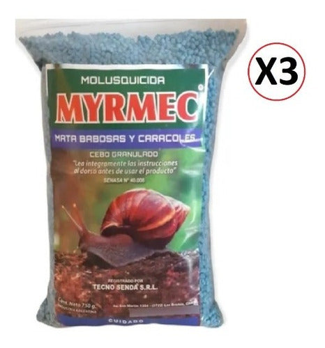 Myrmec Slugs and Snails Molluscicide 200g x 3 0