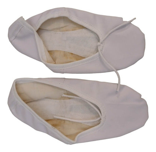 White Adjustable Ballet Shoes - Minassian Brand - Size 37 1