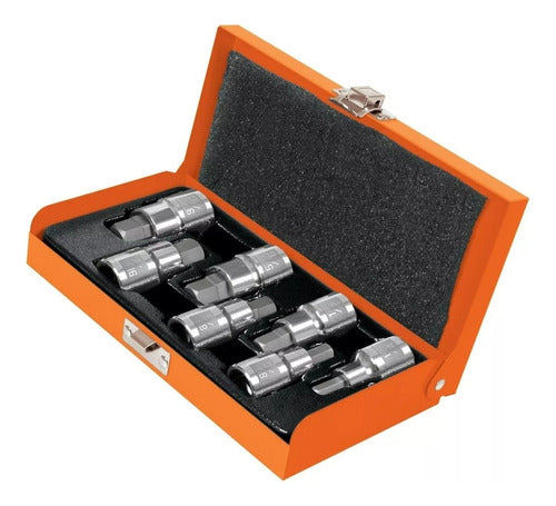 Truper Hexagonal Socket Set - (¼-9/16) 1/2 - Lnf 1