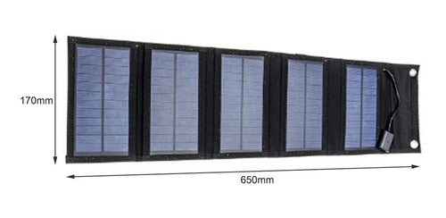 Painel Solar Dobrável Do Carregador 20w Solar Com Portas Do 1