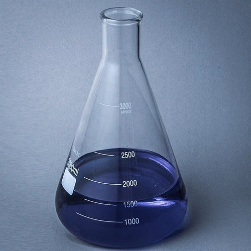 HDA Borosilicate Glass Erlenmeyer Flask 3000 Ml Class A 1