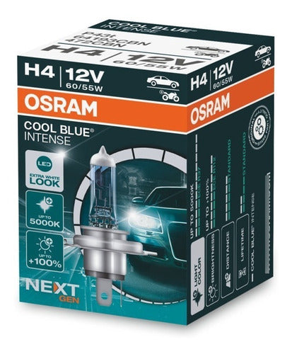 Osram H4 Cool Blue Intense 5000k High/Low Beam Bulbs x2 0