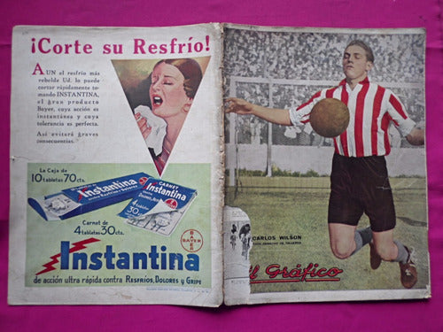 El Grafico N° 830 Año 1935 Poster Beristain Platense - Boca 6