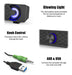 Smalody LED Mini Speaker for Computer - Sound Bar with Light Effects 5