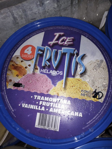 Ice Fruits Helado Balde De 10 Litros 4 Sabores 4