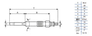 Kit X4 Bujia Precalentamiento Partner 1.9 D Motor Dw8 1