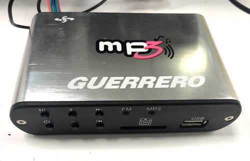 Guerrero Audio Kit Moto Potencia Parlantes USB MP3 Radio SD 0