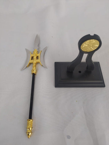 Espada Lança Kung Fu Miniatura 23 Cm Aço 2