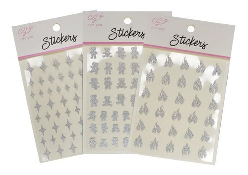 Lefemme Stickers Autoadhesivo Holografico Glitter X3 Mod1 0