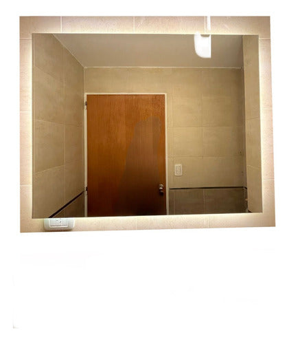 EspejarteDeco Rectangular Mirror 50 X 70 Cm with Warm White LED Light 0