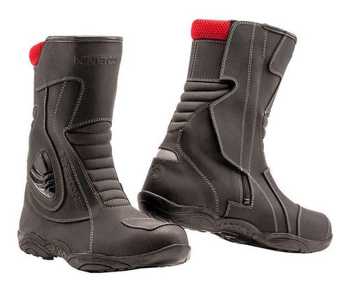 Nine to One Storm Motorcycle Boots Leather Mesh Protections 999 0