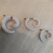 Acrylic Steel Spiral Fake Expander Horn Earrings Piercing 3-4 cm 129