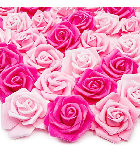 Cabezas De Flores De Rosas Artificiales De Bright Creations 0