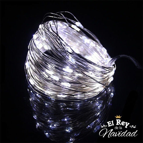 El Rey de la Navidad Cool white Micro LED Light Strip 5m Battery Operated 4