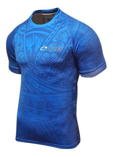 Quince Rugby Blues New Zealand Maori Adult T-Shirt 1