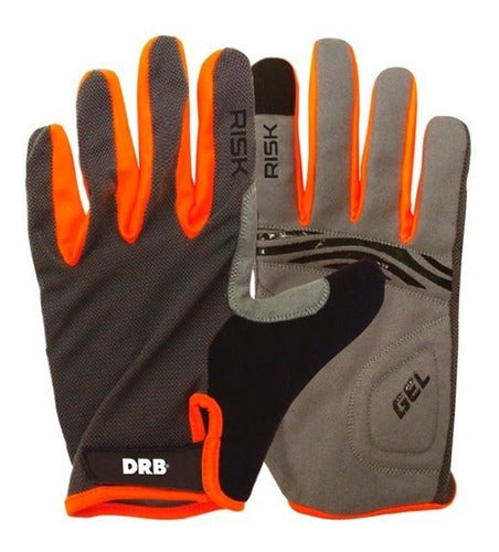 DRB Risk Cycling Training Motorcycle Gloves Gel Touch Adults 0