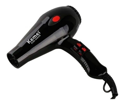 Kemei Professional Hair Dryer and Flat Iron Kit 7