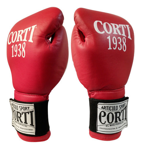 Corti Boxing Gloves 16 Oz Leather Kickboxing Professionals 108