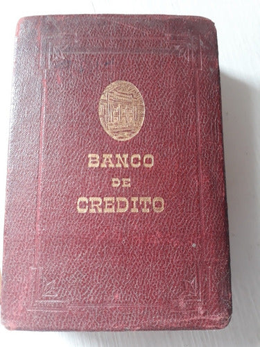 Alcancia Libro Banco De Crédito Usada 0