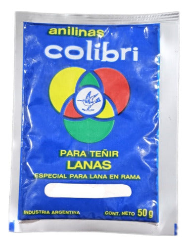 Anilina Para Lana En Rama Pack 6 Sobres De 50 G/ Colibri 0