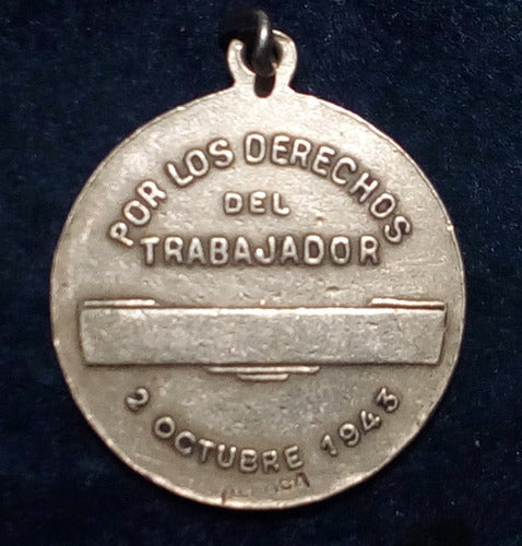 Medalla Sindicato Luz Y Fuerza 1943 Para Personalizar Alpaca 1