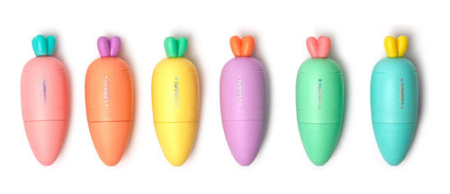 Legami 6 Mini Highlighters Carrot - Fly 1