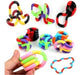 MEM-TEC 4 Fidget Toy Tangle + Noodle Silicone + Snapper + Wacky Trak 4