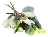 Artificial White Magnolias and Eucalyptus Bouquet | 28cm 0