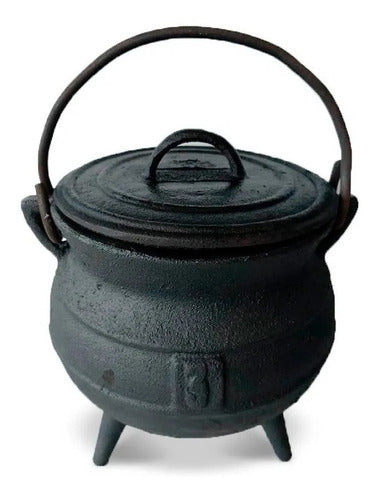 RM Churrasqueras Cast Iron Cauldron Pot with Lid - 3 Liters 0