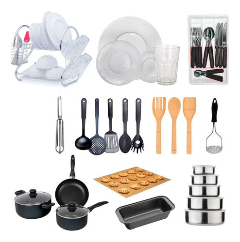 UniversoBazar Complete Tableware Set with Cookware and Dishes 0