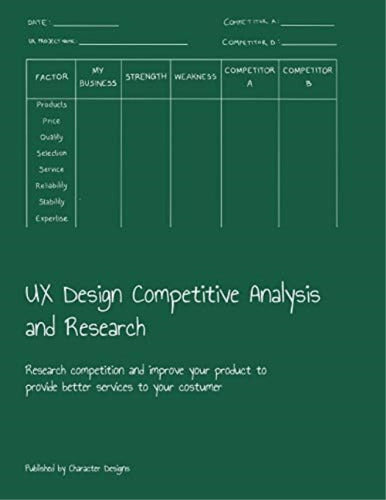 Independently Published UX Design Competitive Analysis and Research Book - English 0