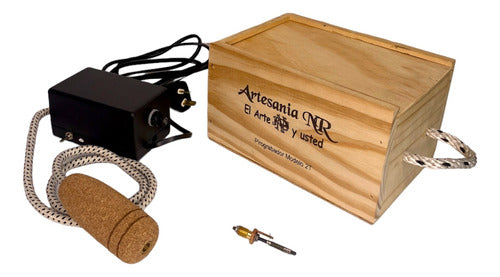 NR Wood Burning Tool 2 Temperatures with Wooden Box 0