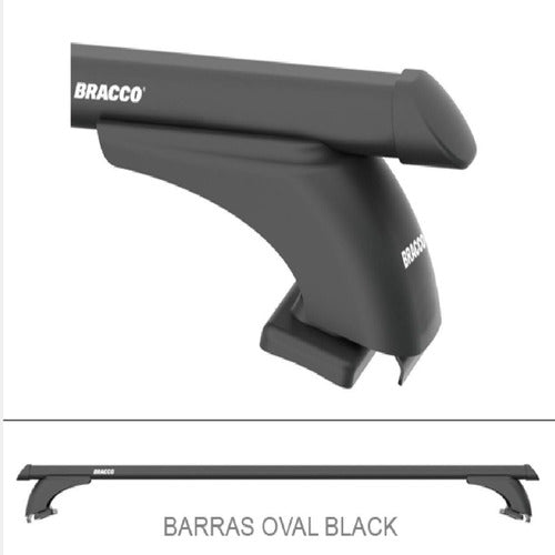 Bracco Black Roof Railing Bars for Toyota Hilux Double Cab 1