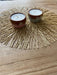 MODI Home Pack of 6 Round Table Mats 38cm Natural Fibers 7