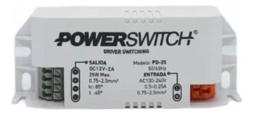 Fuente Switching C/gabinete 25w 2a 12v Exterior Macroled 0