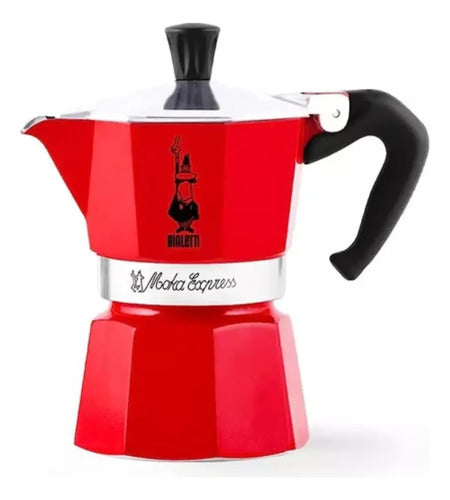 Bialetti Italian Moka Red 3 Cups Febo 0