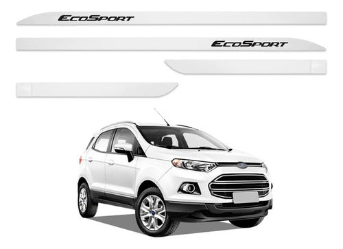 Friso Lateral Porta Ford Ecosport Branco Ártico 2016 A 2020 0