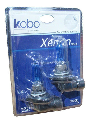 Kobo Blue Vision Xenon Effect 9005 12V 60W Halogen Lamps Pair 0