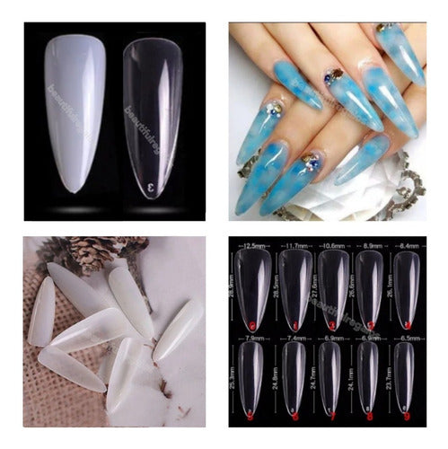 Beautifull Regalos Stiletto Press On Nails Tips X100 Units 1