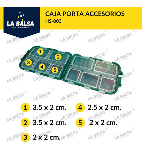 Albatros HS-003 Accessory Storage Box with 10 Compartments 3