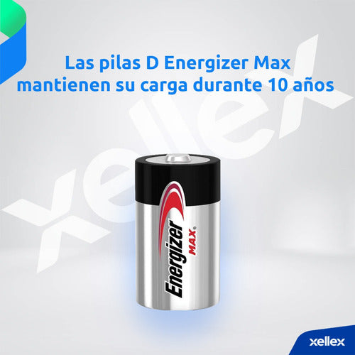 Energizer Max 12 X Type D Alkaline Batteries Blister 3