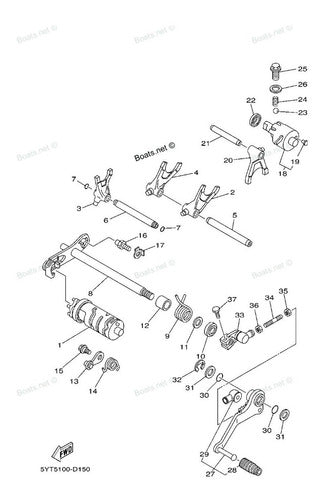 Rotula Cambios Yamaha Raptor 350 Original Grdmotos 6