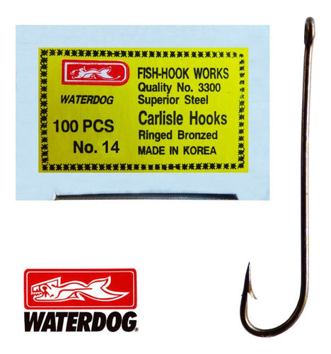 Waterdog Mojarrero 3300 Fishing Hooks #14 2 cm - Pack of 100 Units 0
