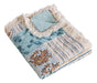 ~? Barefoot Bungalow - Key West Fringed Throw Quilt, 50x60 P 1