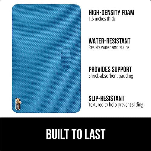 Gorilla Grip Extra Thick High-Density Kneeling Pad for Gardening, Yoga, and More - Blue 1