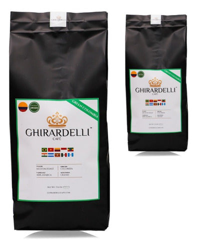 Ghirardelli Organic Coffee 1 Kg + 1/2 Kg Elegis Ground or Whole Bean 0