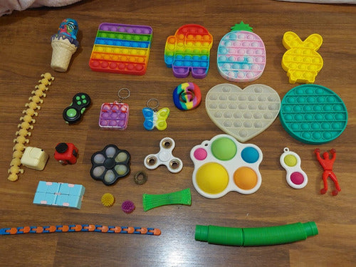 25 Peças De Fidget Toys Semi Novas - Uma Pechincha! 0